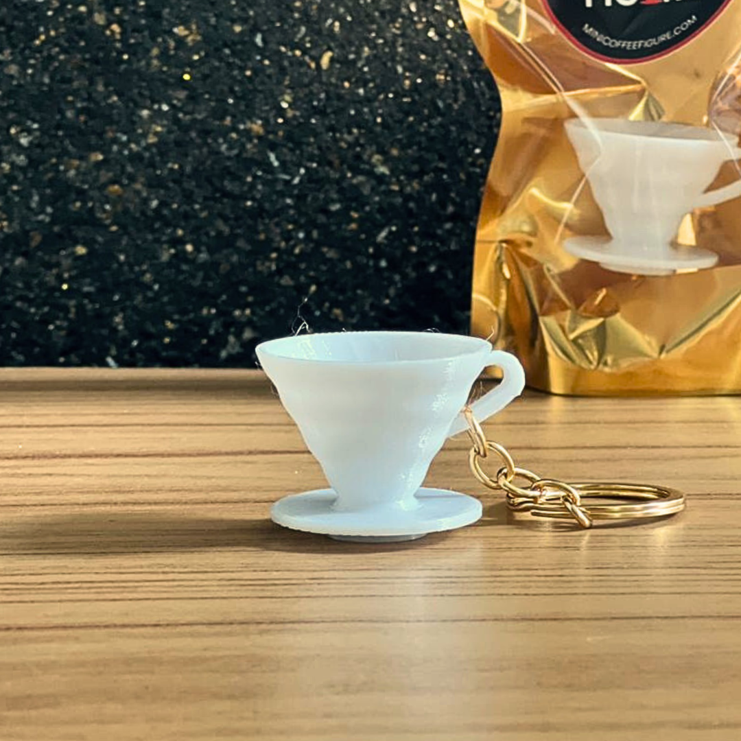 V60 White - Chaveiro colecionável de café