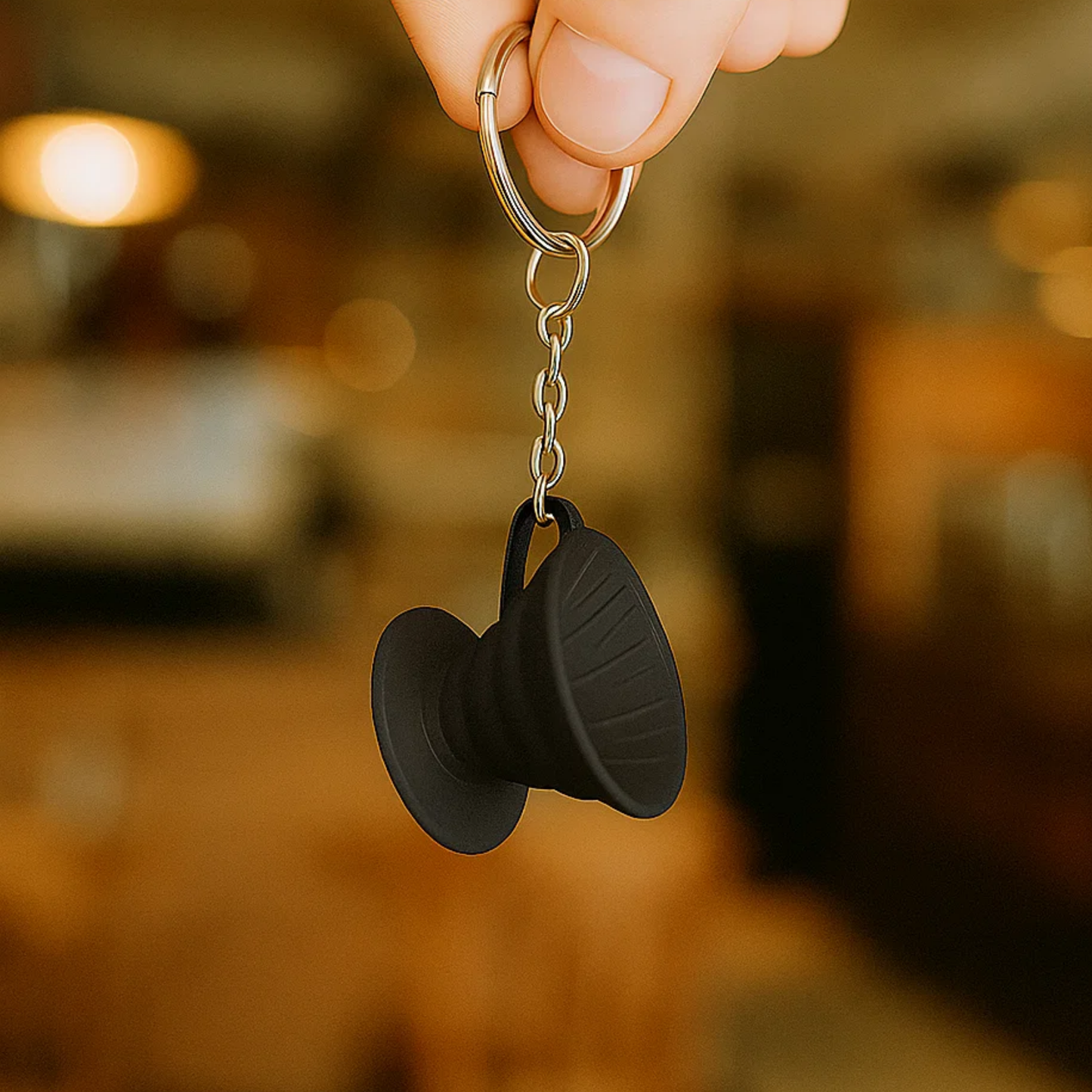 V60 Black - Chaveiro colecionável de café