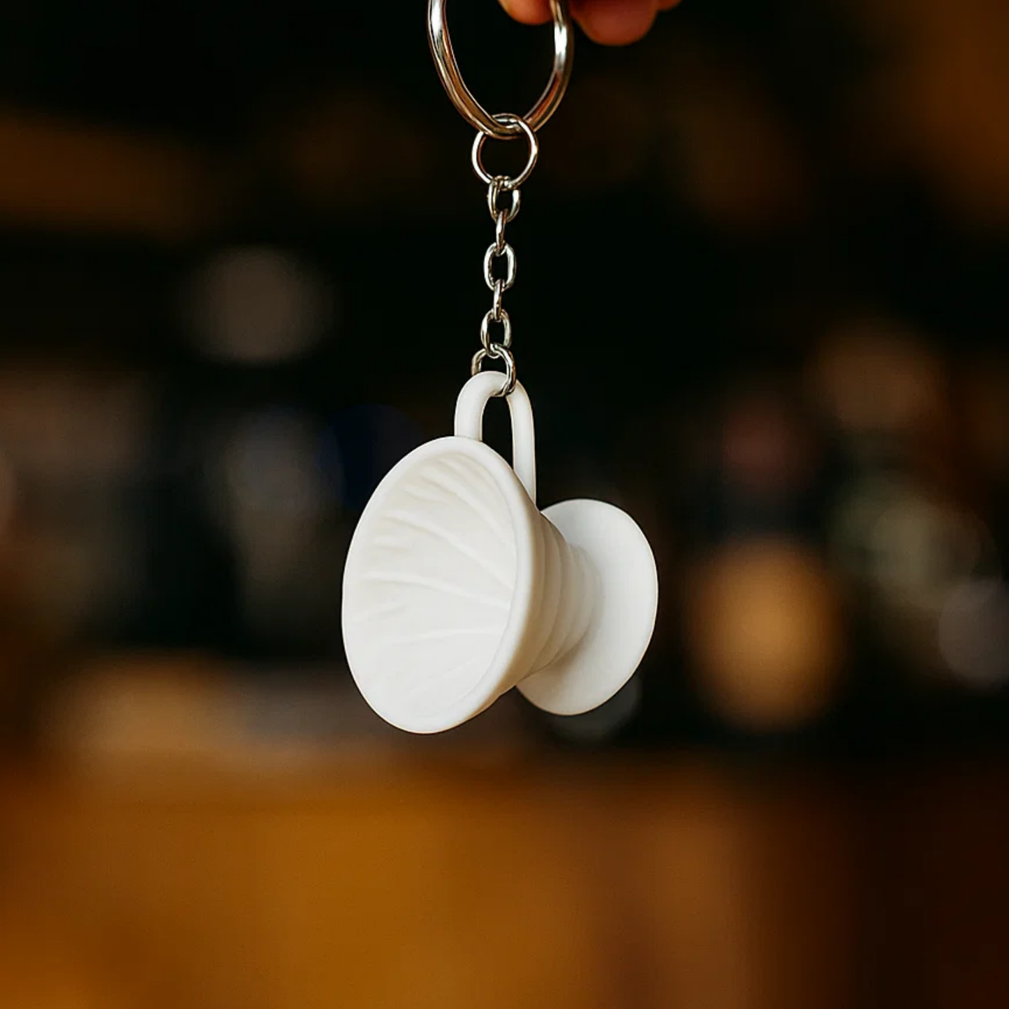V60 White - Chaveiro colecionável de café