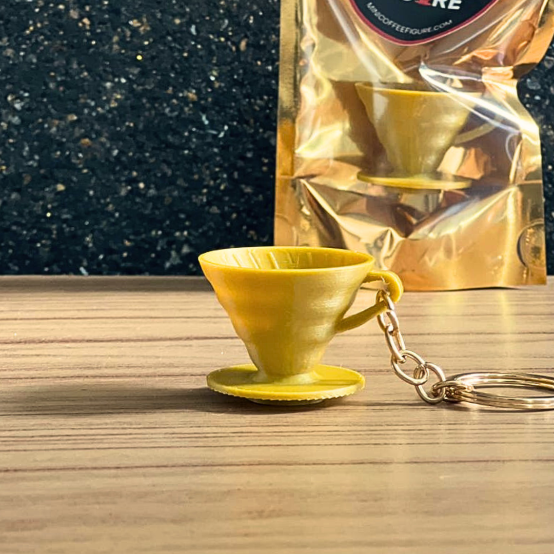 V60 Gold - Chaveiro colecionável de café